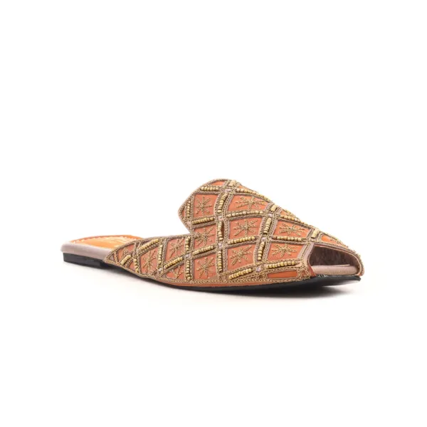 Brown Fancy Khusa Slipper