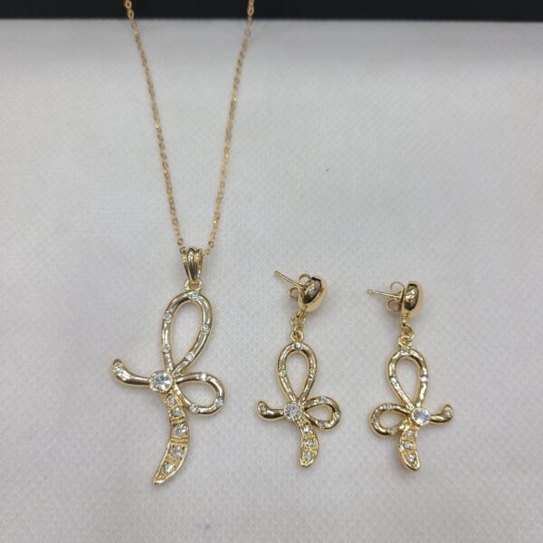 Gold Locit Necklace & Earring Exclusive at Rs.Each Set - Image 8