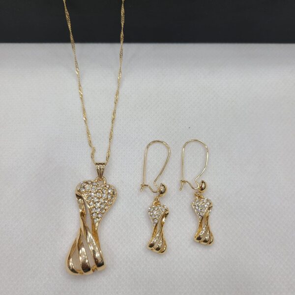 Gold Locit Necklace & Earring Exclusive at Rs.Each Set - Image 7