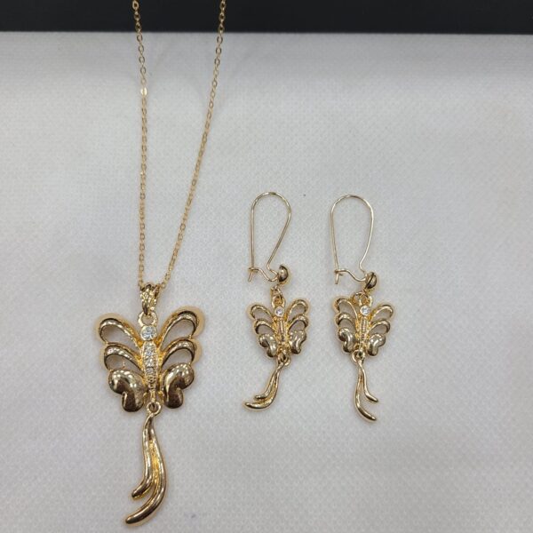 Gold Locit Necklace & Earring Exclusive at Rs.Each Set - Image 5