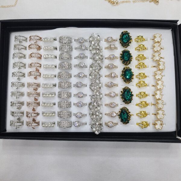 Zircon Rings 100 Pieces