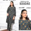 Ladies Unstitched Fabric by"BAREEZA" for Winter Collection 2PC - Image 3
