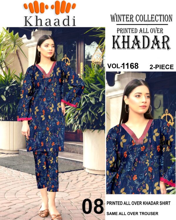 Ladies Unstitched 2pc Fabric by"Khaadi" for Winter Collection - Image 4