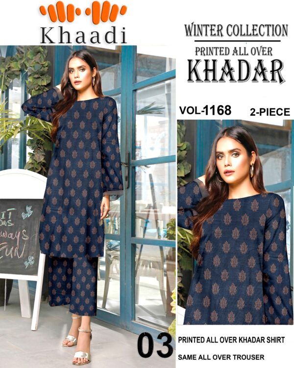 Ladies Unstitched 2pc Fabric by"Khaadi" for Winter Collection - Image 4