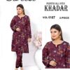 Ladies Unstitched Fabric by"BAREEZA" for Winter Collection 2PC - Image 3