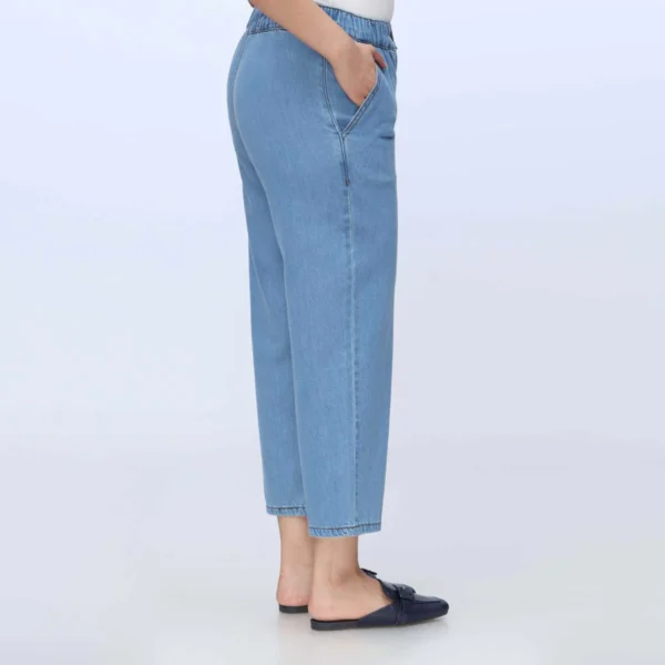 Sky Blue Baggy Fit Denim Pant - Image 3