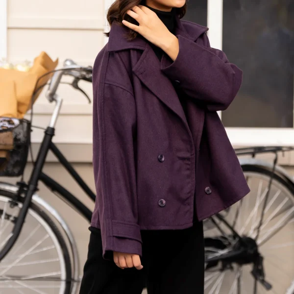 Purple Wool Jacket - Image 4