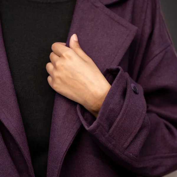 Purple Wool Jacket - Image 6