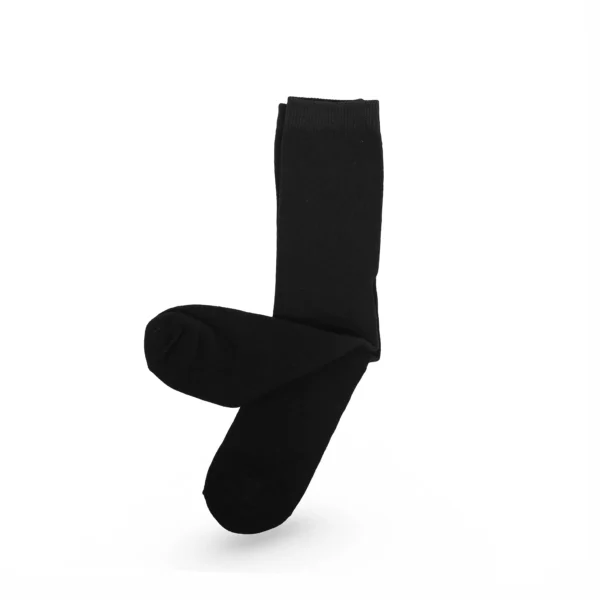 Kids Black Long Socks - Image 2