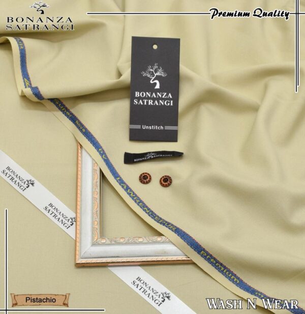 Bonanza Satrangi Unstitched man's suit Premium Quality