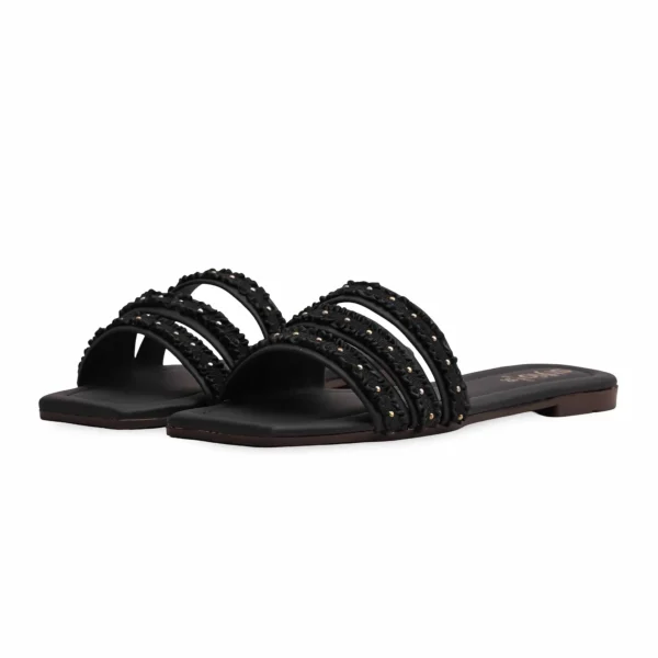 Black Casual Slipper CL1902 - Image 2