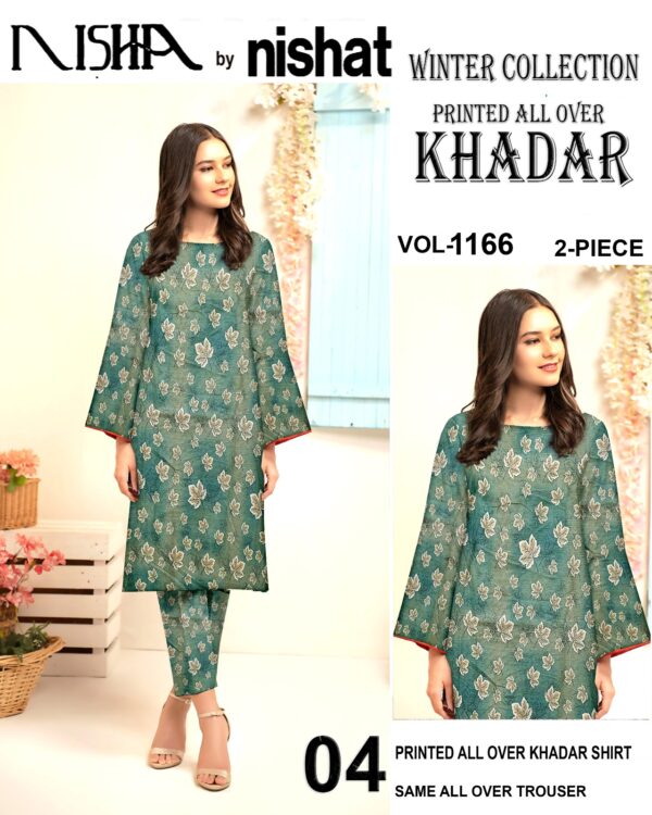 Ladies Unstitched Fabric NISHA by nishat" for Winter Collection - Image 4