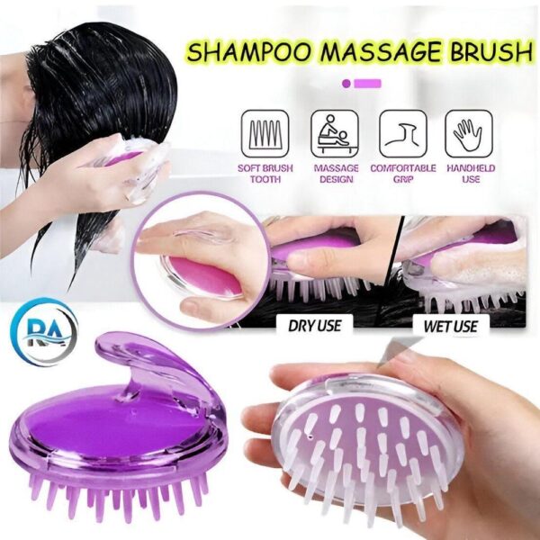 Silicon Shampoo Massage Burush Dry and Wet use