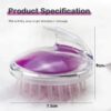 Silicon Shampoo Massage Burush Dry and Wet use - Image 4