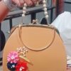Womans Embroidered Top Handle Handbags - Image 3