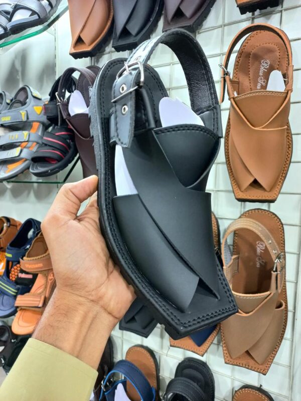 ASALI Mans Leather Peshawari Chappal - Image 2
