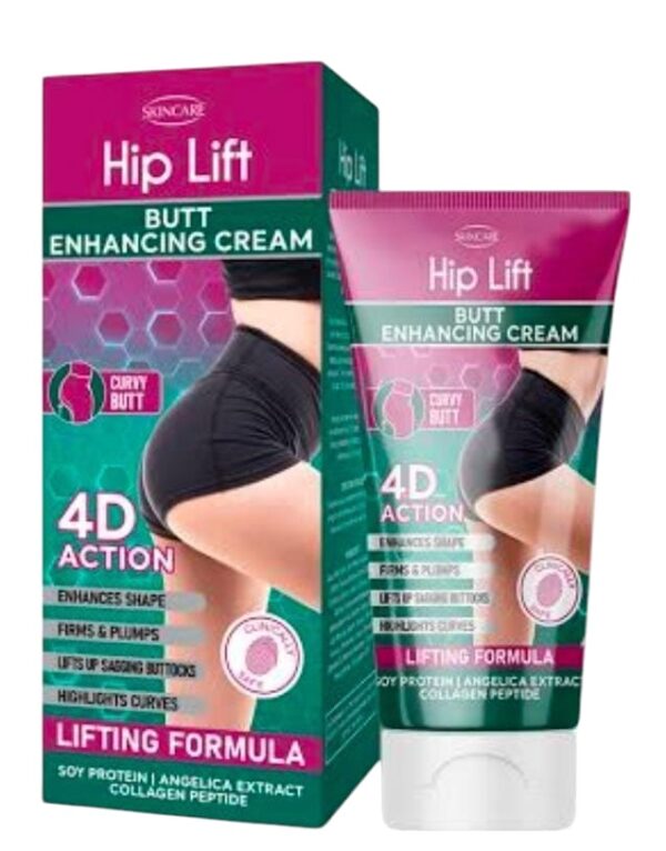 Hip Lift Butt Enhancing Cream - 4D Action for Shape, Firmness, and Curves