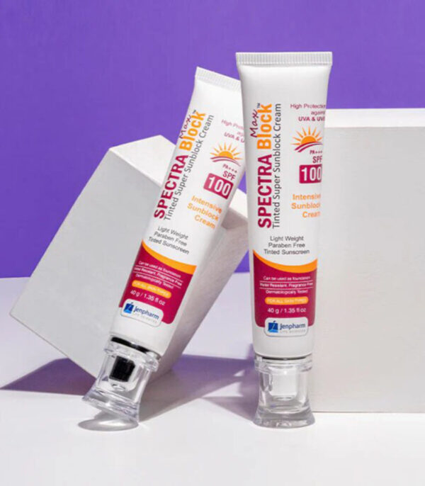 SPECTRA BLOCK MAX, SPF 100 Tinted Super Sunblock Cream 40g - Image 3