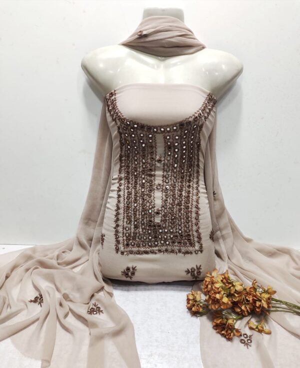 Hand Embroidery unstichable dress - Image 9