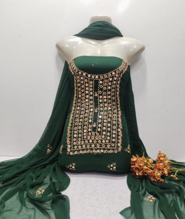 Hand Embroidery unstichable dress - Image 3