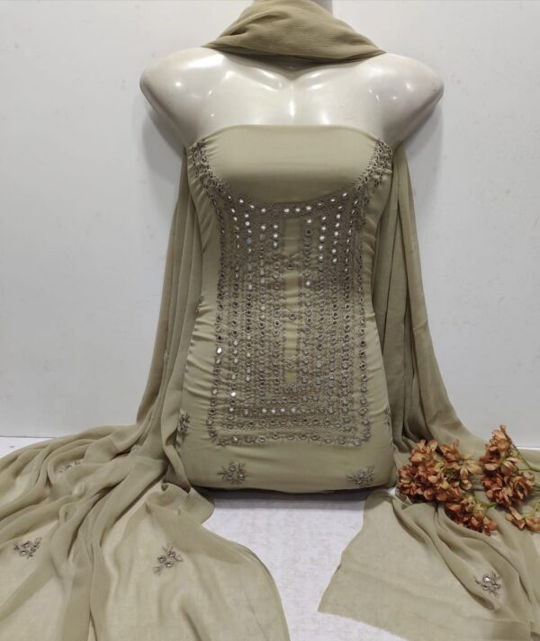 Hand Embroidery unstichable dress - Image 5