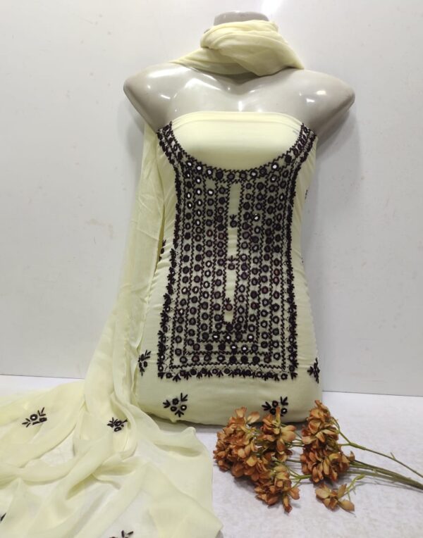Hand Embroidery unstichable dress - Image 7