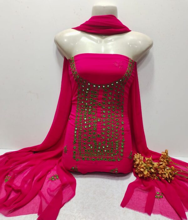 Hand Embroidery unstichable dress - Image 6