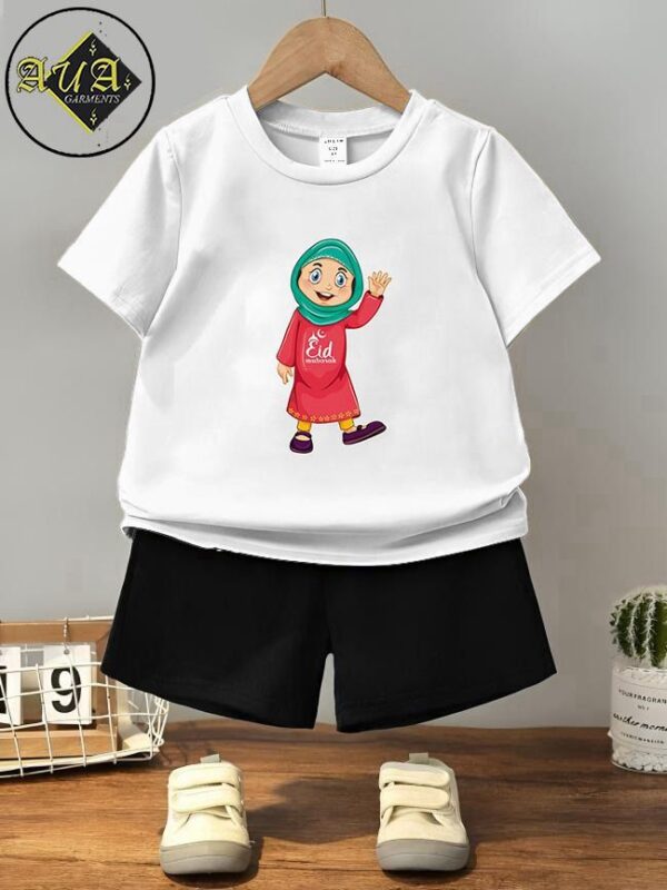 Eid collection kids suits tshirts +short - Image 7