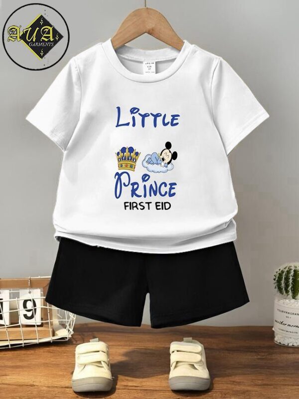 Eid collection kids suits tshirts +short - Image 3