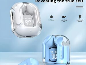 1 Pair of Wireless Earbuds with LED Digital Display
