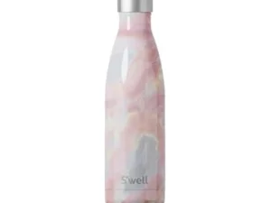 S’well Stainless Steel 17oz Water Bottle, Geode Rose Color, Triple-Layer Vacuum Insulated to Keep Drinks Cold 36 Hours and Hot 18 Hours, BPA Free
