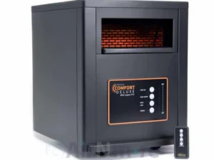 Comfort Deluxe by Airnmore, with Copper PTC, Infrared Space Heater with Remote,1500W,ETL Listed with High and Low Settings, Good for Small to Large Room's, 2-year warranty.