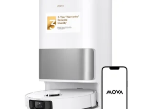 Mova P10 Pro Ultra Robot Vacuum and Mop 13,000Pa Suction, 140°F Hot Water Auto Mop Washing & Drying, Dual Spinning Extenable Mop,10.5mm Lifting for Carpet, 360°Obstacle Avoidance, App Control