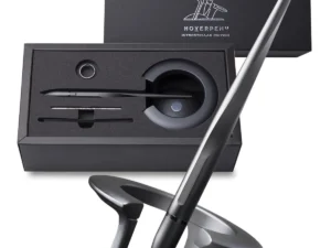 novium Hoverpen Interstellar - Space Black, Ballpoint Pen, Unique Conversational Starter, Premium Futuristic Design, Precision Flow Ink, Schmidt Ballpoint Cartridges