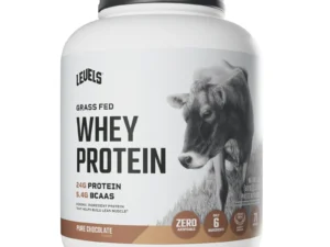 Levels Grass Fed Whey Protein Powder, No Artificials, 24G of Protein, Pure Chocolate, 5LB