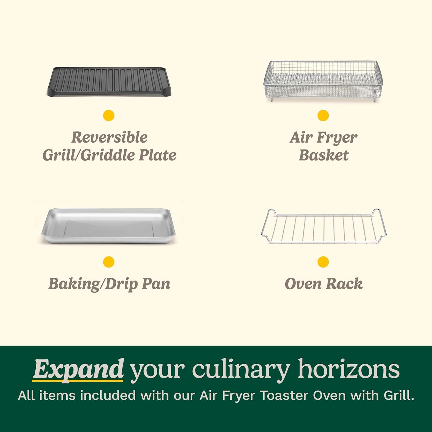 Cuisinart Air Fryer Toaster Oven, 1800W, 8-in-1 with Air Fry, Convection, Broil & Warm, 0.6 Cubic Feet, 60-Minute Timer, TOA-70NAS, Stainless Steel - Image 4