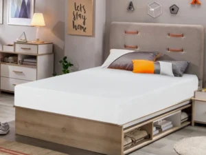 FDW | 8 Inch Twin Mattress | Medium Firm | Gel Memory Foam Mattress | White | Bed in a Box, CertiPUR-US Certified | Pressure Relief, Cooling Ventilated Foam | Washable Removable Cover