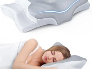 Ultra Pain Relief Cooling Pillow for Neck Support, Adjustable Cervical Pillow Cozy Sleeping, Odorless Ergonomic Contour Memory Foam Pillows, Orthopedic Bed Pillow for Side Back Stomach Sleeper