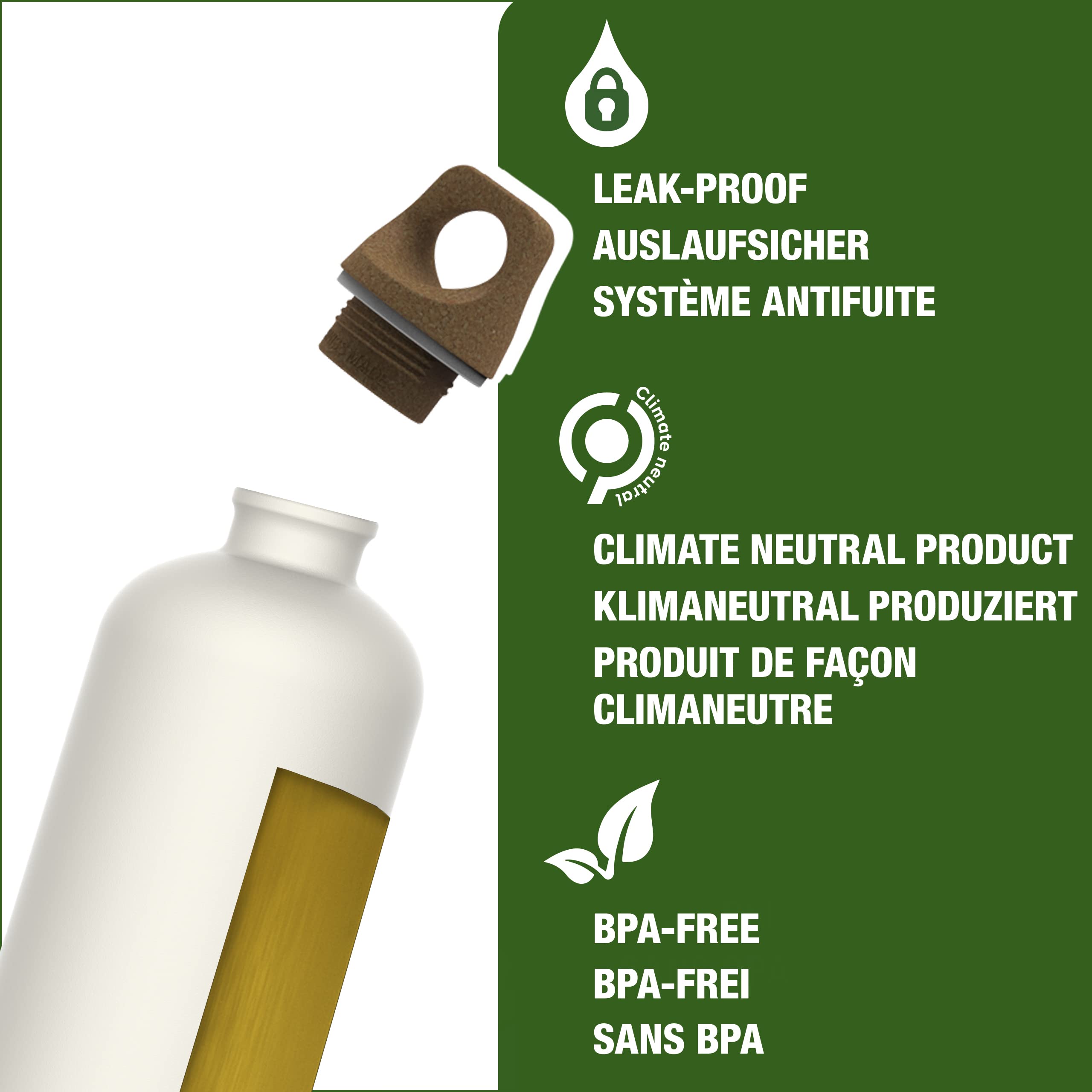 Sigg - Recycled Metal Water Bottle - Traveller MyPlanet - Made in Switzerland - Carbonated Drinks - BPA-Free - 34 Oz - Image 5