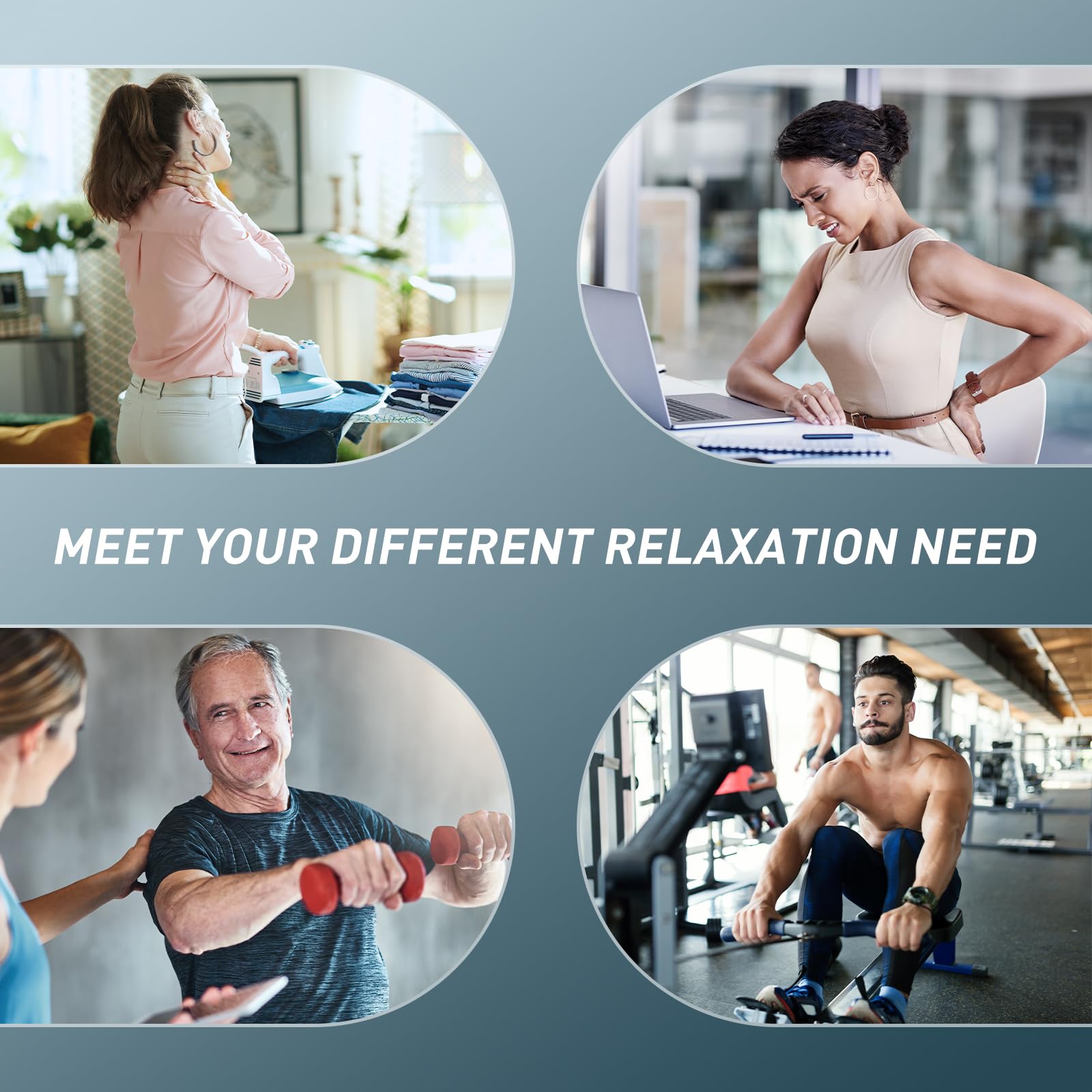 Opove M3 Pro 2 Massage Gun Deep Tissue Percussion Muscle Massager for Workout, Handheld Percussive Therapy Fascia Gun for Athletes Fast Recovery 4-8 Hours Long Battery Life, Powerful, Quiet, Black - Image 3