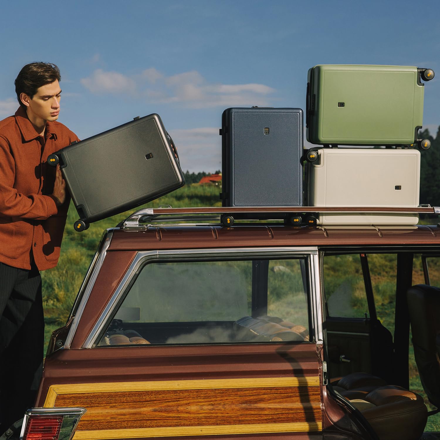 LEVEL8 Hard Shell Carry on Luggage Airline Approved, Carry-on Suitcases with Wheels, Lightweight Luminous Textured Hardside Travel Bag with Tsa Lock, 20 Inch, Black - Image 9