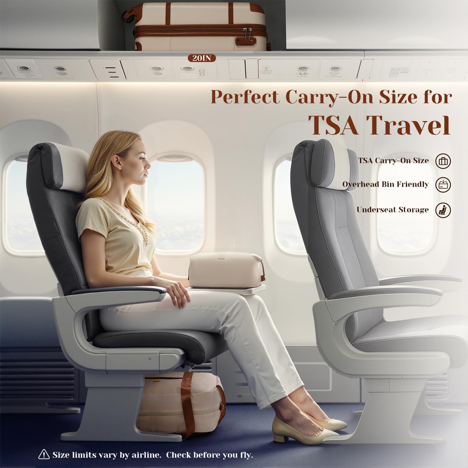 Coolife Luggage Set 3 Piece Suitcase Set Carry On Luggage PC Hardside Luggage TSA Lock Spinner Wheels Telescopic Handle - Image 8