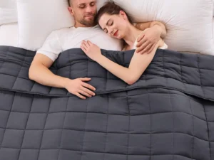 yescool Weighted Blanket for Adults (20 lbs, 88” x 104”, Grey) Cooling Heavy Blanket for Sleeping Perfect for 190-210 lbs, Queen Size Breathable Blanket with Premium Glass Bead, Machine Washable