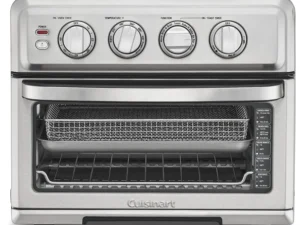 Cuisinart Air Fryer Toaster Oven, 1800W, 8-in-1 with Air Fry, Convection, Broil & Warm, 0.6 Cubic Feet, 60-Minute Timer, TOA-70NAS, Stainless Steel