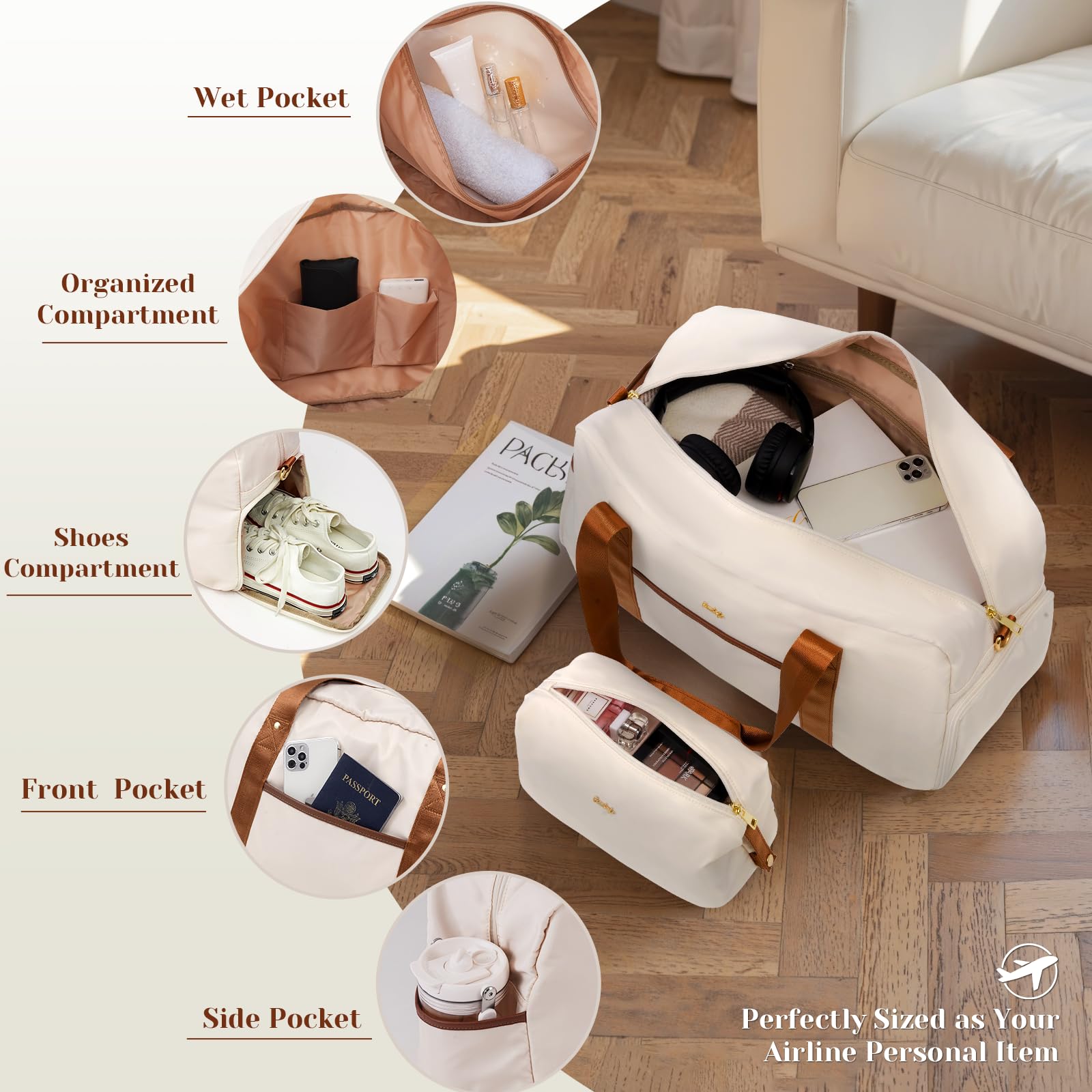 Coolife Luggage Set 3 Piece Suitcase Set Carry On Luggage PC Hardside Luggage TSA Lock Spinner Wheels Telescopic Handle - Image 4