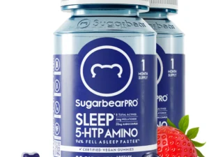 SugarBearPro Sleep Gummy 2 Month Supply, Extra Strength Melatonin 6mg, for Men & Women, Vegan Vitamin B6, L-Theanine, 5 HTP, Valerian, Sleep Aid for Adults & Teens, Certified Kosher