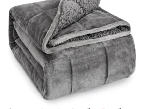 Sherpa fleece weighted blanket 15 lbs