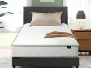 Zinus 6 Inch Foam and Spring Hybrid Mattress [New Version], Twin, Medium Firmness, Durable Support, Certified Safe Foams & Fabric, Mattress in A Box, White