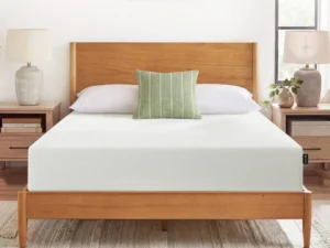 Zinus 12 Inch Queen Green Tea Memory Foam Mattress [New Version], Fiberglass Free, Medium Firm Feel, Zoned Pressure Relief, Certified Safe Foams & Fabric, Mattress in A Box