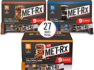 MET-Rx Big 100 Colossal Protein Bars, Healthy Meal Replacement Snack, Variety Pack, 3.52 oz bars, 9 Count (Pack of 3)